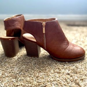 Soda open heel booties
